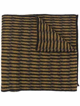 Stephan Schneider Striped Intarsia-Knit Scarf