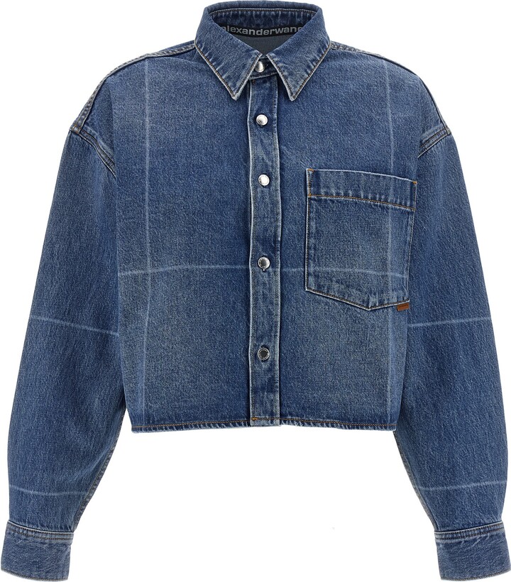 Alexander Wang Cropped Denim Shirt