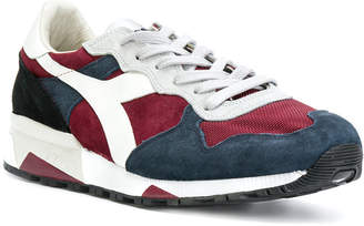 Diadora lace up contrast sneakers