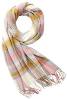 Thumbnail for your product : Love & Lore Love And Lore Super Soft Scarf Tisse Plaid Ivory And Citron