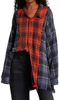 Thumbnail for your product : R 13 Combo Plaid Long-Sleeve Button-Up Workshirt