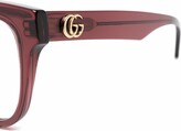 Thumbnail for your product : Gucci Eyewear Square-Frame Clear Glasses