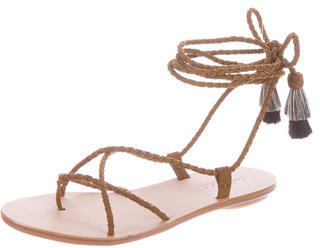 Loeffler Randall Bo Braided Leather Sandals w/ Tags