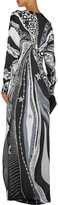 Thumbnail for your product : Emilio Pucci Printed silk maxi dress
