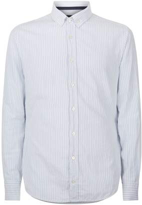 BOSS ORANGE Cotton Stripe Printed Shirt