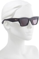 Thumbnail for your product : Ferragamo 51mm Rectangle Sunglasses