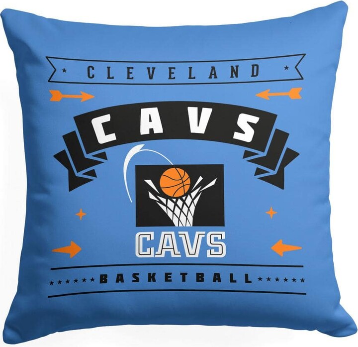 THE NORTHWEST GROUP NBA Hardwood Classic Cavaliers Printed Multi-Color 18 in x 18 in Throw Pillow
