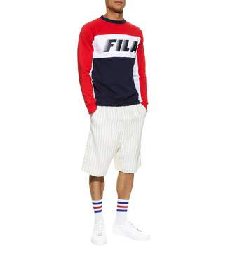 Fila Runner Logo Colour Block Sweatshirt