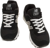 Thumbnail for your product : New Balance Womens Black & White 574 Suede And Mesh Trainers