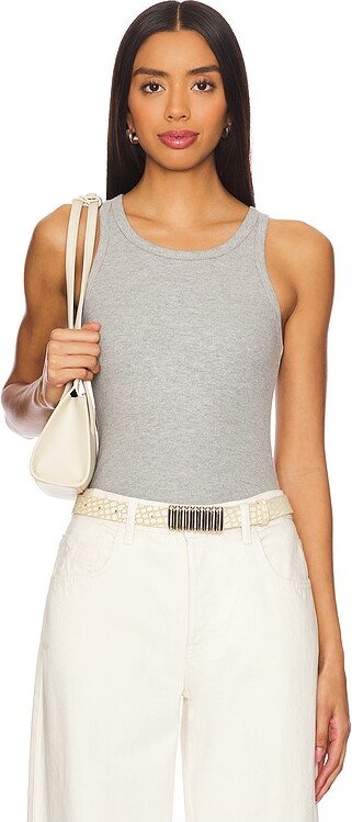 Eterne High Neck Fitted Tank Top