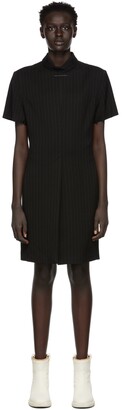 MM6 MAISON MARGIELA Reversible Black Pinstripe Tailored Dress