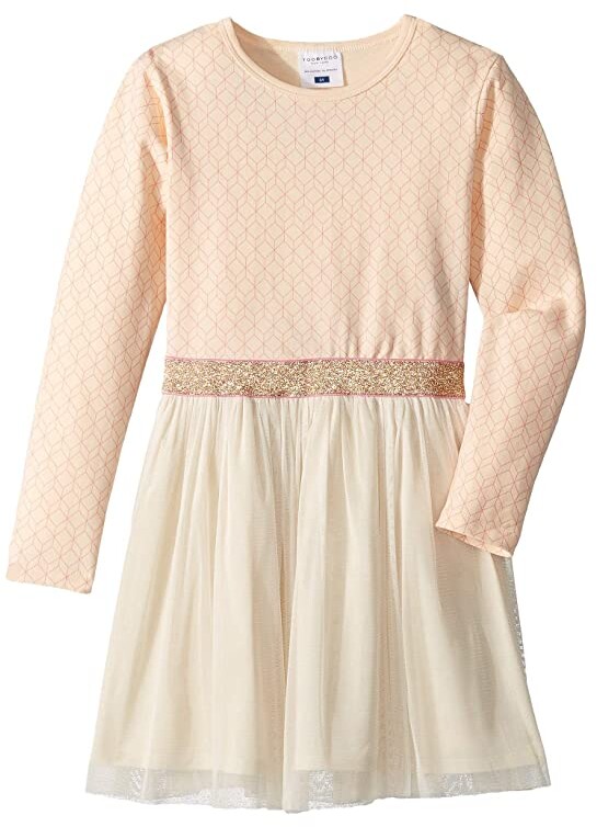 peach little girl dresses