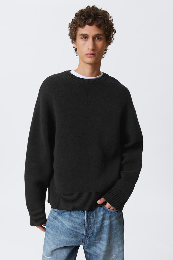 Cypher Weekday Pullover Blau Weekday Cypher Oversized Jumper In