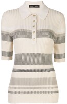 Thumbnail for your product : Proenza Schouler Striped Knit Polo Shirt