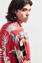 Thumbnail for your product : Urban Outfitters Electric Toucan Rayon Short Sleeve Button-Down Shirt