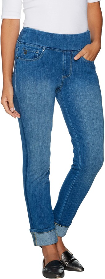 petite cuffed jeans