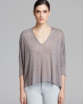 Thumbnail for your product : Helmut Lang Top - Corosion Boxy V Neck
