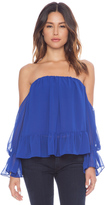 Thumbnail for your product : T-Bags 2073 T-Bags LosAngeles Strapless Chiffon Top