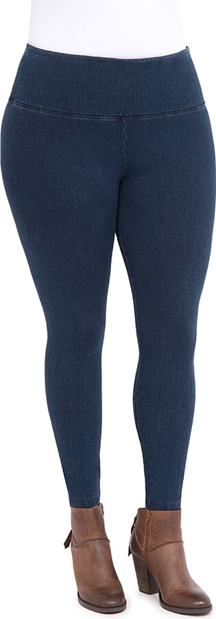 Lysse Plus Denim-Look Leggings