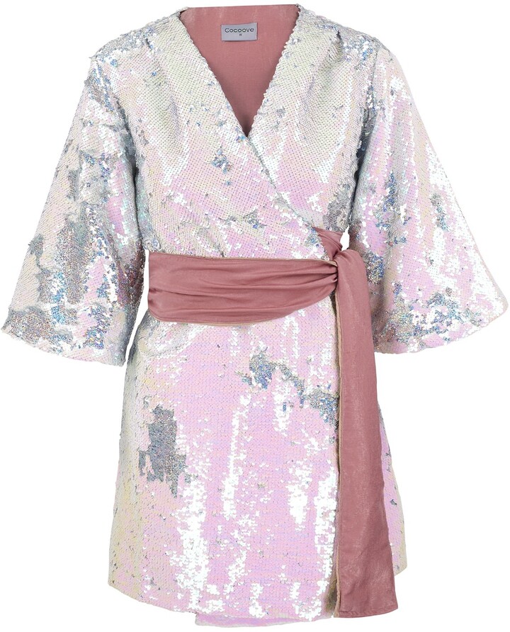 robe kimono sequin