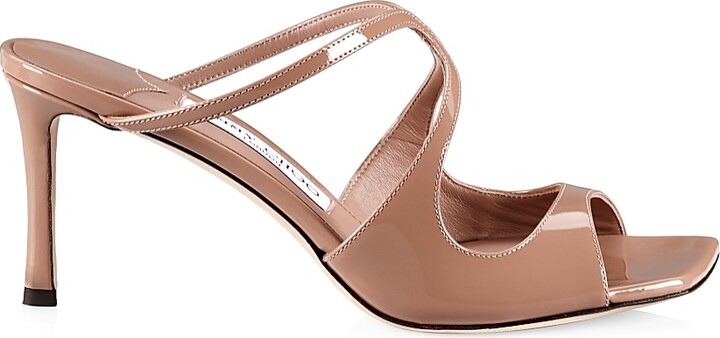 Jimmy Choo Women's Anise 75MM Patent Leather Sandals - Ballet Pink - Size 5