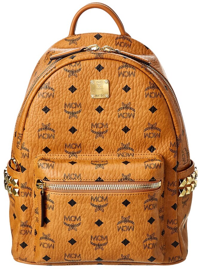 cognac backpack purse