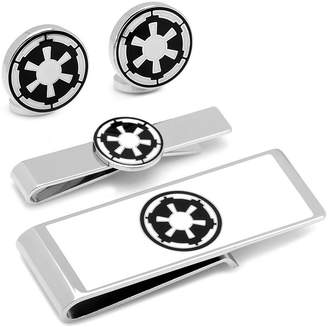 Star Wars STARWARS Imperial Symbol Cuff Links, Money Clip & Tie Bar Gift Set