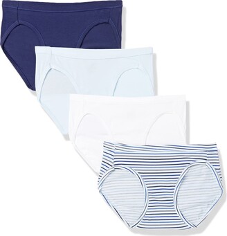 Hanes Ultimate Women's Briefs Pack, Ribbed Stretch Brief Underwear