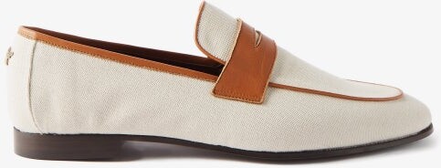 Men's Cotton Linen Point Toe Doux Respirant Flats Chaussures à Enfiler Conduite Mocassins 