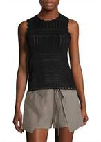 Thumbnail for your product : Derek Lam 10 Crosby Perforated Cutout Top