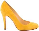 Thumbnail for your product : Christian Louboutin Yellow Suede Heels