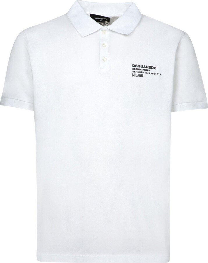 DSQUARED2 Logo Detailed Short-sleeved Polo Shirt