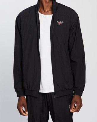 Reebok Men's Black Jackets - Classics PVT Woven Track Jacket - Size S at The Iconic