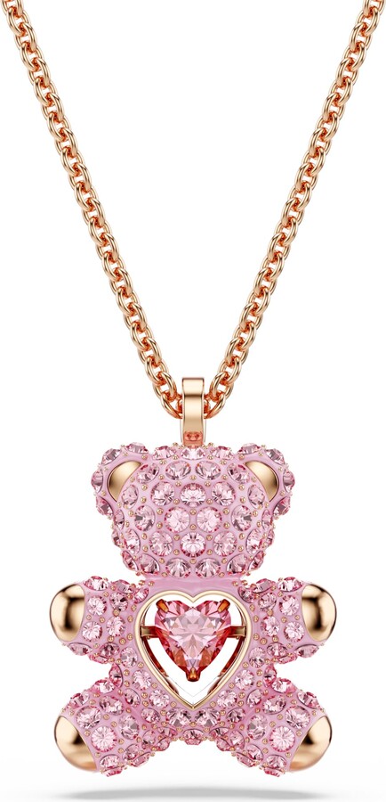 Swarovski Teddy Bear Pendant Necklace
