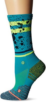 Stance Women's Reflex Striped Moisture Wicking Arch Support Fusion Athletic Crew Sock