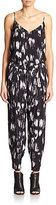 Thumbnail for your product : Haute Hippie Printed Silk Jumpsuit