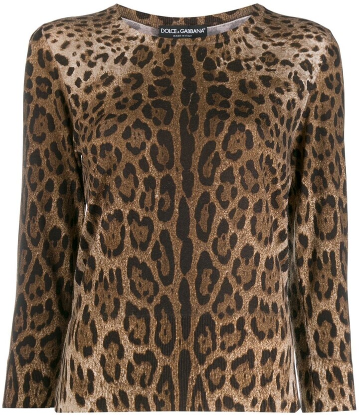 Dolce & Gabbana Leopard Sweater | ShopStyle