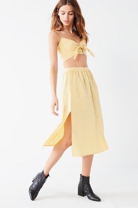Faithfull The Brand Seine Button-Down Midi Skirt