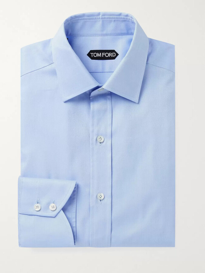 Tom Ford Slim-Fit Cotton-Twill Shirt - ShopStyle