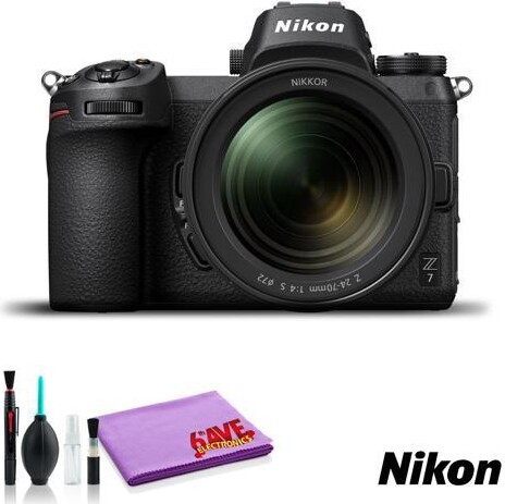 Nikon International Nikon Z 7 Mirrorless Digital Camera with 24-70mm Lens (Intl Model) - with Cleaning Kit