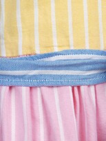 Thumbnail for your product : Ralph Lauren Kids Colour-Blocked Pinstripe Shirt Dress