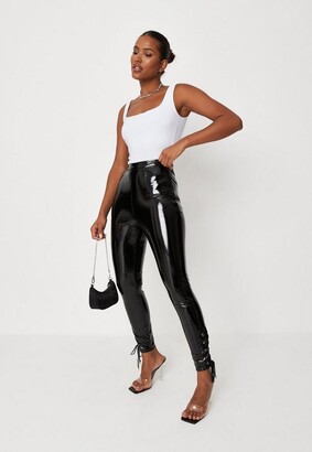 missguided vinyl pants