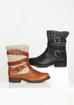 Thumbnail for your product : Delia's Carly Cable Knit Engineer Boot