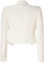 Thumbnail for your product : Ralph Lauren Collection Ivory Satin Back Crepe Jacket