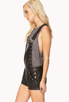 Thumbnail for your product : Forever 21 Secret Rebel Overall Shorts