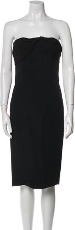 Prada Sheath Dress From the 2013 Collection by Miuccia Black Strapless Concealed Zip Closure at Back Designer