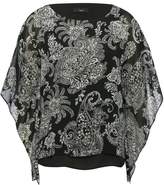 Thumbnail for your product : M&Co Paisley print batwing top