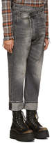 Thumbnail for your product : R 13 Black Crossover Jeans