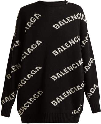 Balenciaga Logo crew-neck sweater