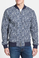 Thumbnail for your product : Obey 'Trippin' Print Jersey Bomber Jacket